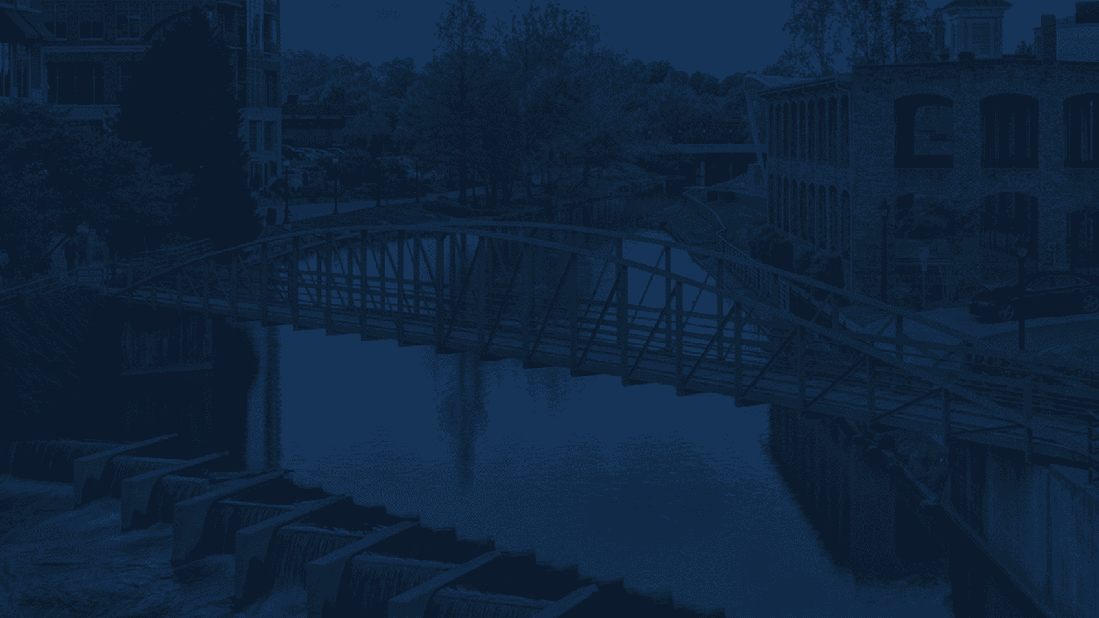 Greenville Skyline in Blue